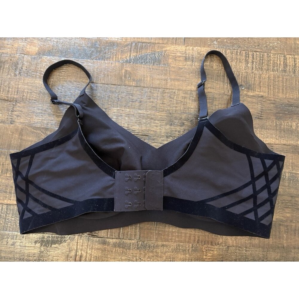 HONEYLOVE Silhouette Wireless Bra Vamp Size XL Black - Picture 5 of 8